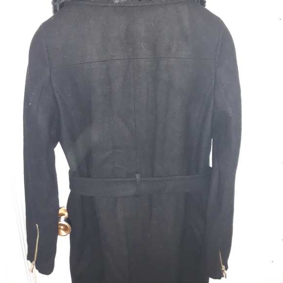 NWT black Esprit wool coat, Sz 4 - Picture 3 of 4